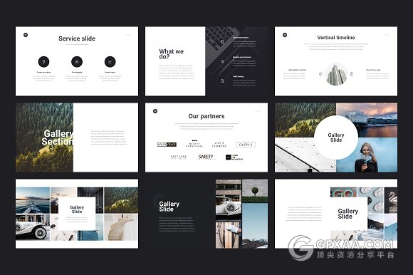 100页个人写真风景旅游人物介绍keynote+PPT - 顶尖PPT