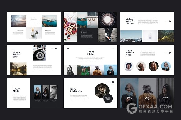 100页个人写真风景旅游人物介绍keynote+PPT - 顶尖PPT