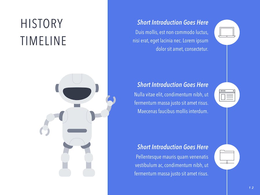 机器人产品展示人工智能创业融资计划书keynote模板 - 顶尖PPT