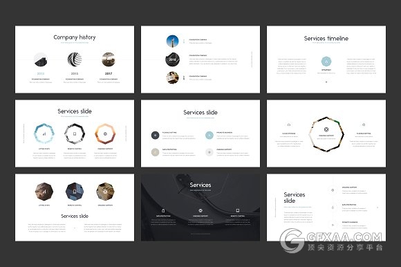 125页极简文艺风格PPT+keynote模板 - 顶尖PPT