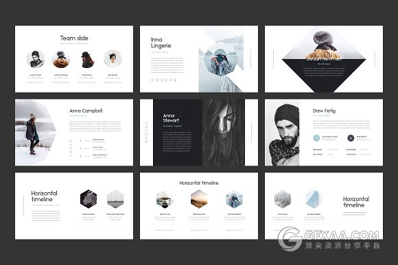 125页极简文艺风格PPT+keynote模板 - 顶尖PPT