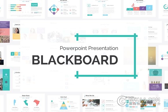 65页扁平化多色系PPT模板 - 顶尖PPT