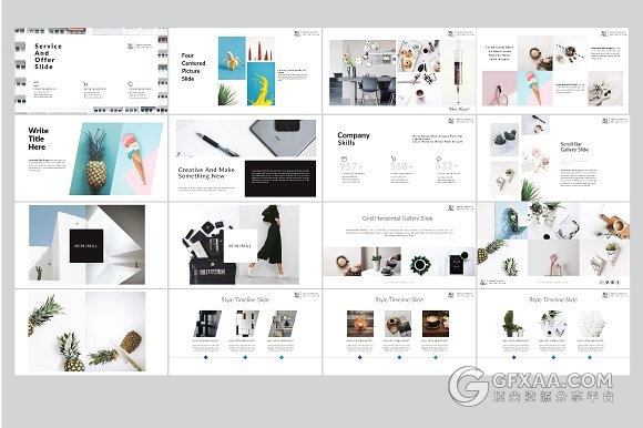 100页极简流行风格keynote模板 - 顶尖PPT