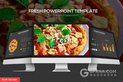 西式餐饮美食介绍分析PPT模板 - 顶尖PPT