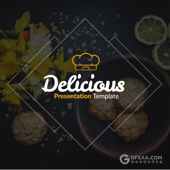 10种配色主题70多页厨师餐饮美食营养搭配keynote模板 - 顶尖PPT