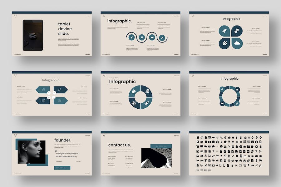 国外商务商业工作计划总结团队介绍PPT模板 - 顶尖PPT