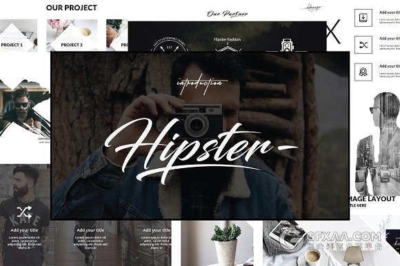 115页摄影展示极简艺术风格PPT模板 - 顶尖PPT