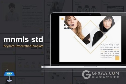 简约杂志风格keynote模板 - 顶尖PPT