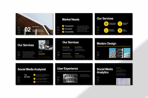 极简风格企业营销主题keynote模板 - 顶尖PPT