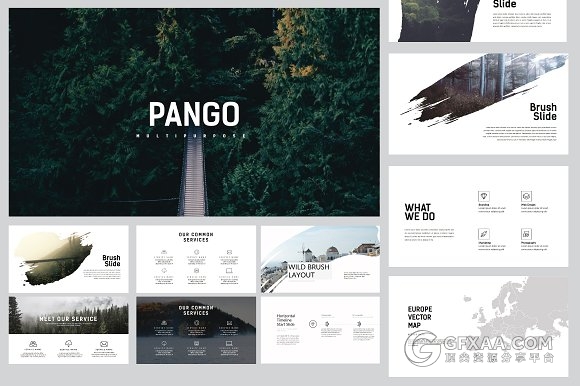 50页极简商务杂志风格keynote模板 - 顶尖PPT