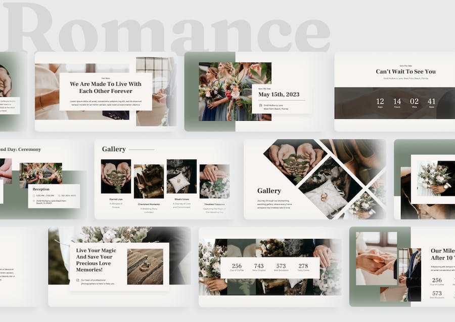 浪漫婚礼婚庆策划方案PPT模板 - 顶尖PPT