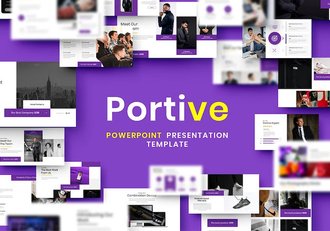 紫色大气商业计划企业合作团队介绍商务通用PPT模板 - 顶尖PPT