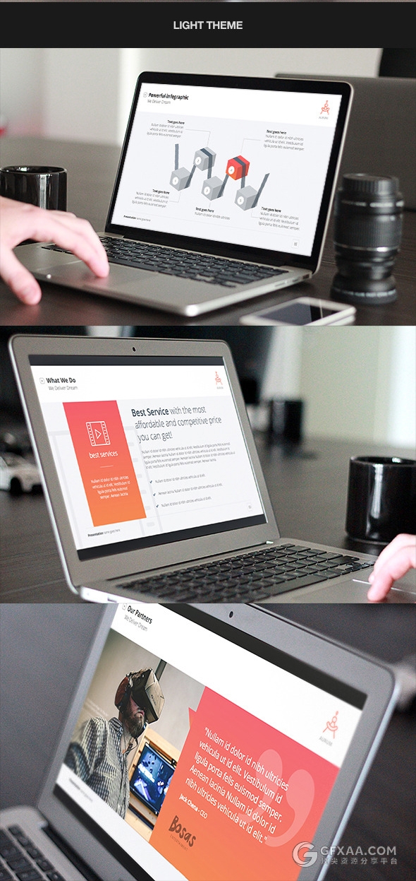 高端商务公司团队简介PPT模板 - 顶尖PPT