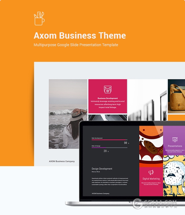 扁平化精美图形设计多用途PPT模板 - 顶尖PPT