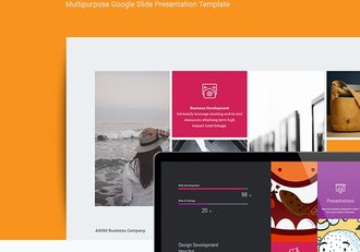 扁平化精美图形设计多用途PPT模板 - 顶尖PPT