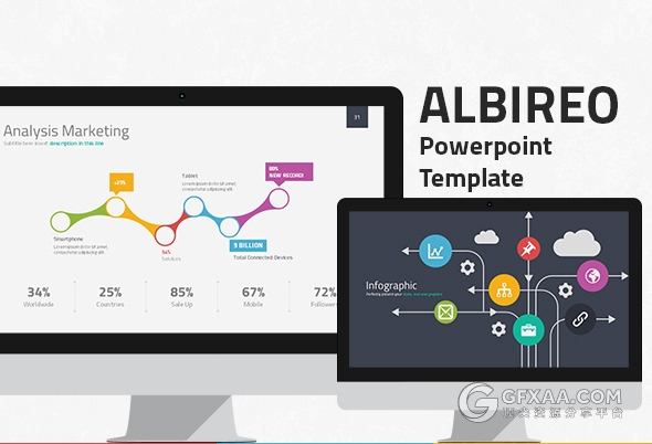 60页多色系商务通用PPT模板 - 顶尖PPT