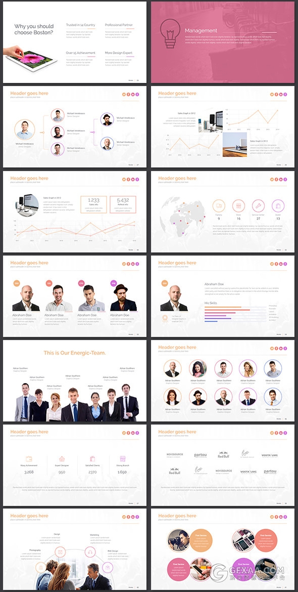 150页扁平化线性图形图标keynote模板 - 顶尖PPT