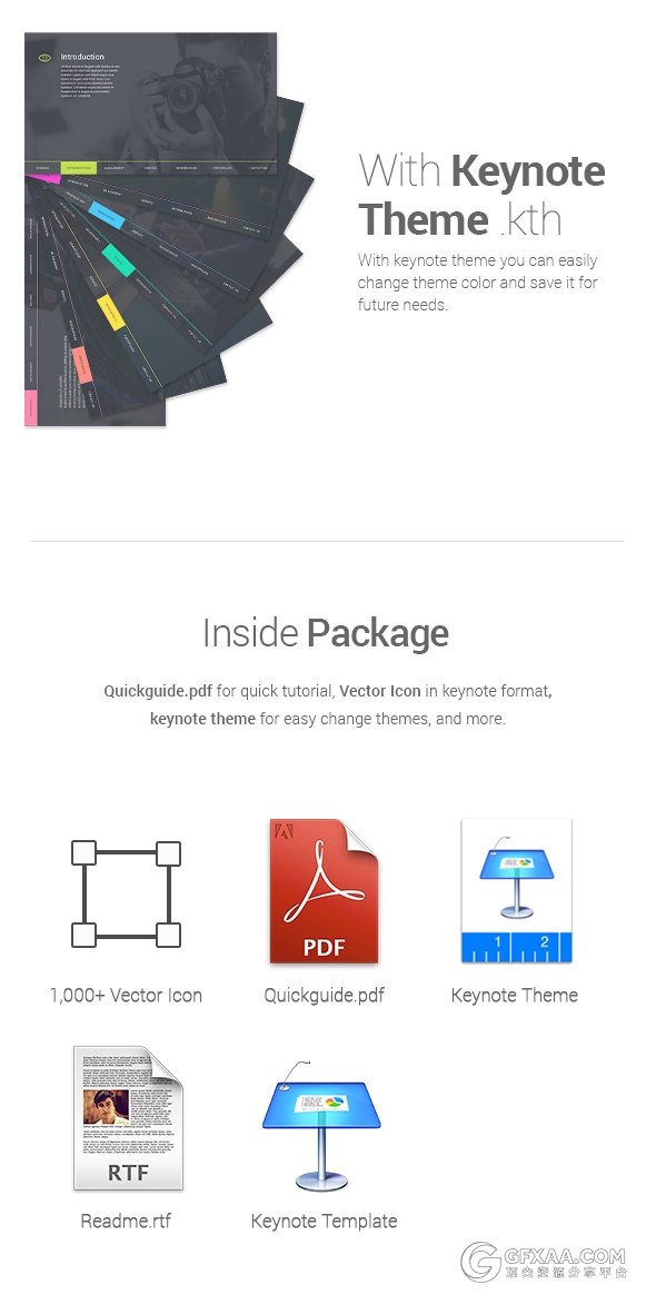 150页扁平化线性图形图标keynote模板 - 顶尖PPT