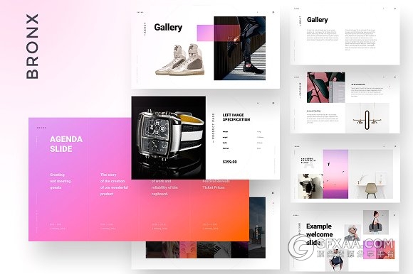 150页酷炫色彩文艺唯美PPT模板 - 顶尖PPT