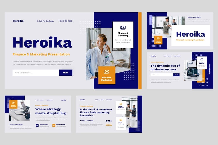 金融投资市场营销策略Keynote模板 - 顶尖PPT