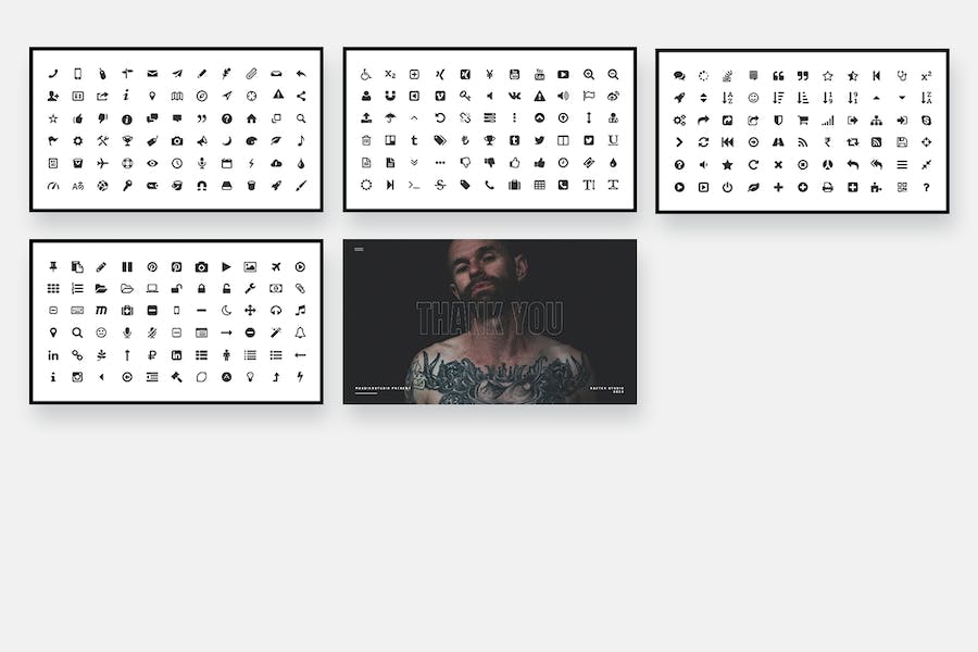 纹身穿孔工作室业务展示简介keynote模板 - 顶尖PPT