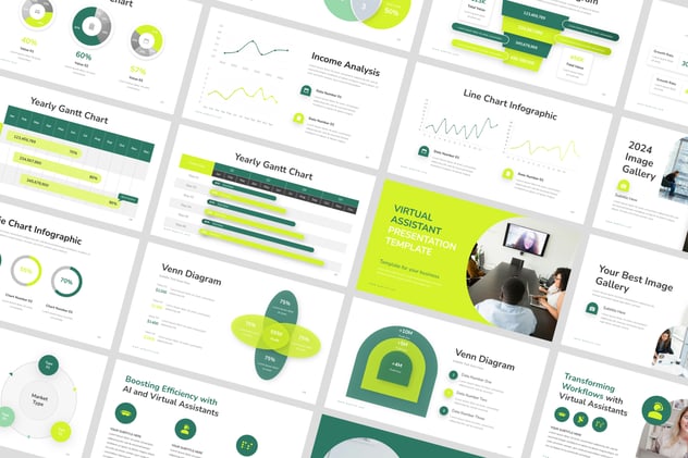 虚拟助理AI人工智能keynote模板 - 顶尖PPT