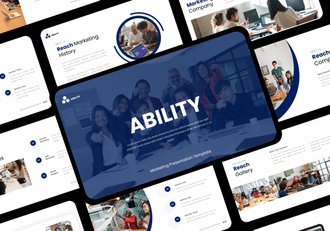 营销能力推广品牌方案PPT模板 - 顶尖PPT