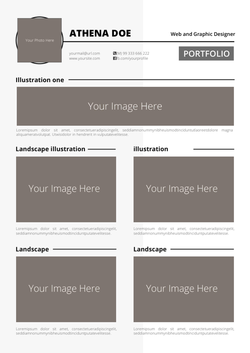 三页大气简约英文简历模板 - 顶尖PPT