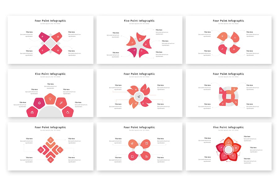 圆形共享信息图表PPT模板 - 顶尖PPT