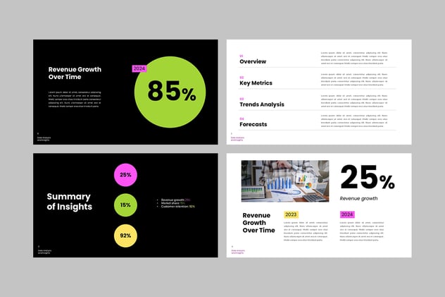 数码数据统计展示Keynote模板 - 顶尖PPT