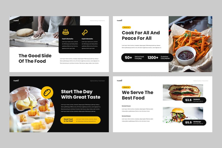 美食餐饮品牌推广宣传Keynote模板 - 顶尖PPT