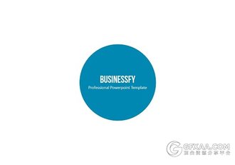 扁平化多图形剪切商务通用PPT模板 - 顶尖PPT