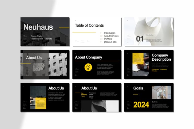 极简风格企业营销主题keynote模板 - 顶尖PPT