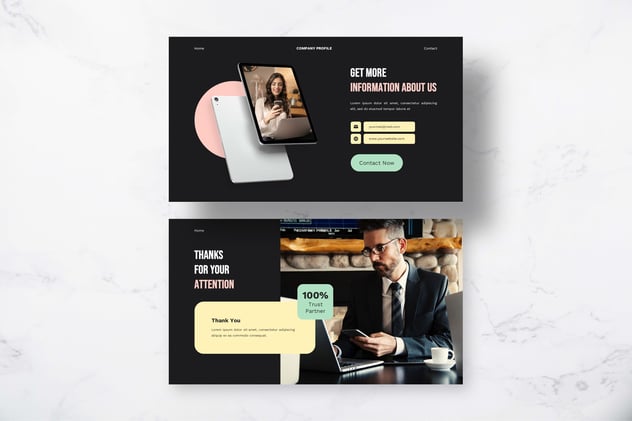 公司简介业务展示keynote模板主题模板 - 顶尖PPT