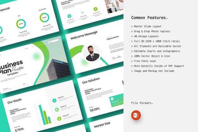 创业项目规划现代商业计划演示PPT模板 - 顶尖PPT