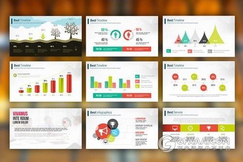 30多页欧美商务多用途PPT模板 - 顶尖PPT