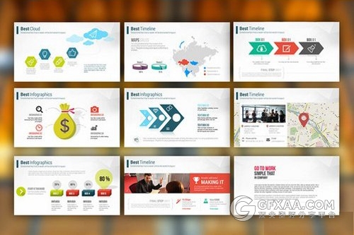 30多页欧美商务多用途PPT模板 - 顶尖PPT