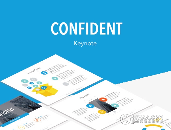 扁平化极简商务风格PPT模板 - 顶尖PPT