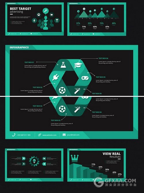 绿色创意商务PPT模板包含人物 - 顶尖PPT