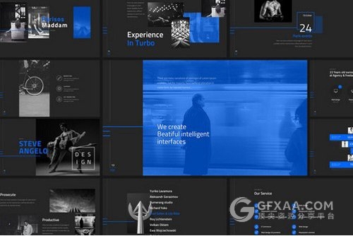 90页杂志欧美风格多用途PPT模板 - 顶尖PPT