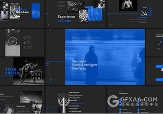 90页杂志欧美风格多用途PPT模板 - 顶尖PPT