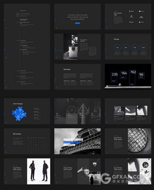 90页杂志欧美风格多用途PPT模板 - 顶尖PPT