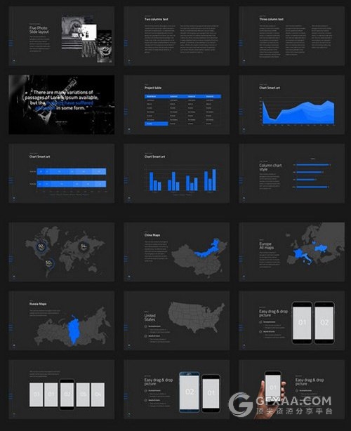 90页杂志欧美风格多用途PPT模板 - 顶尖PPT