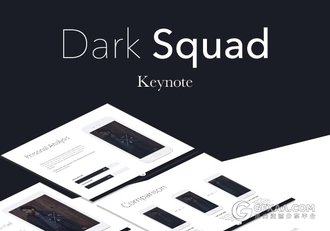 黑白极简艺术风格PPT模板 - 顶尖PPT