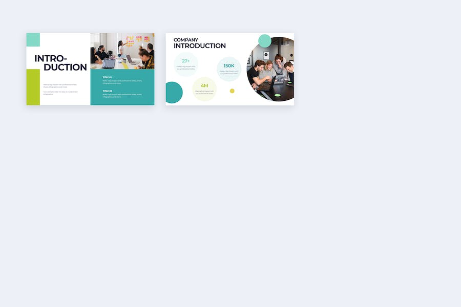 商业企业简介宣传信息图表PPT模板 - 顶尖PPT