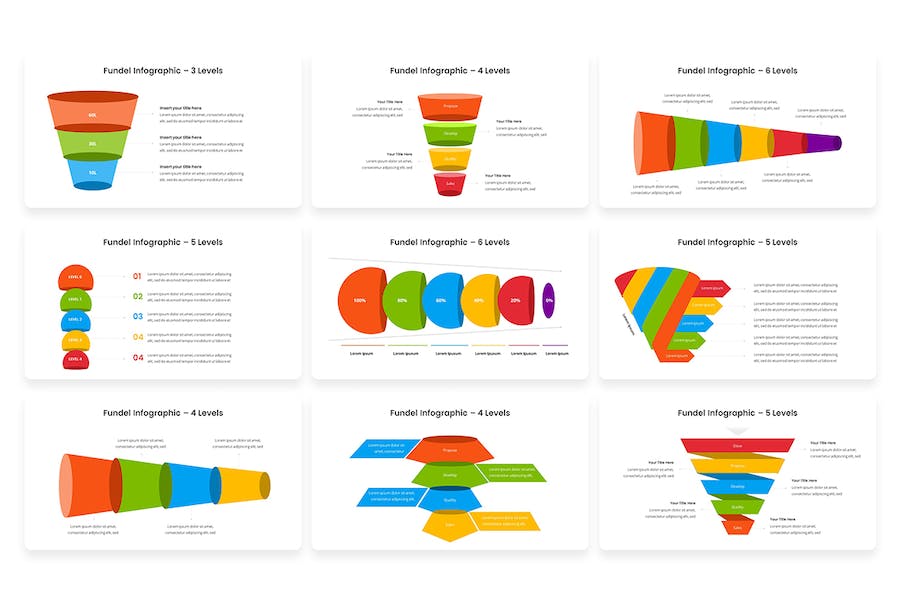 信息图表展示数据分析Keynote模板 - 顶尖PPT