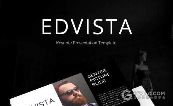 极简艺术杂志风格keynote模板 - 顶尖PPT