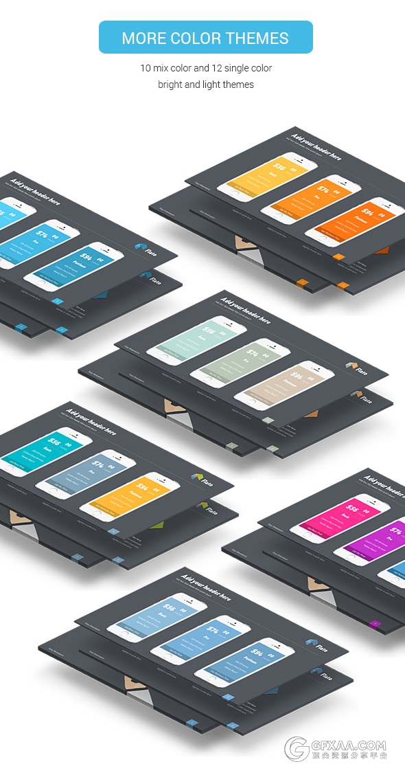 130页欧美高端炫酷色彩PPT模板 - 顶尖PPT