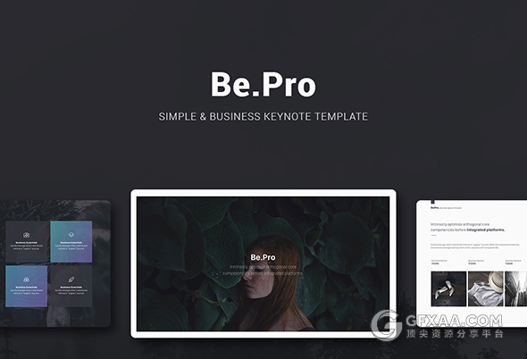 110页极简文艺杂志风格keynote模板 - 顶尖PPT