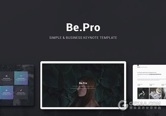 110页极简文艺杂志风格keynote模板 - 顶尖PPT